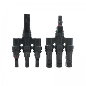 Solar cable waterproof connector branch power generation system