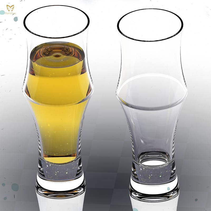 400ml Bamboo Shaped Beer Glass (2)