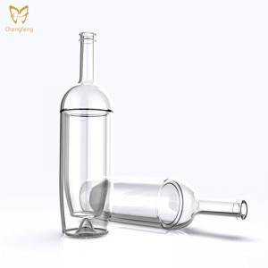750ml Double-Wall Liquor Glass Bottle