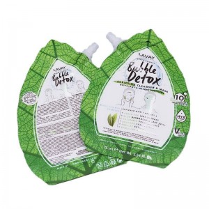custom printed face mask refill packaging bag with facial mud mask pouch 75ml