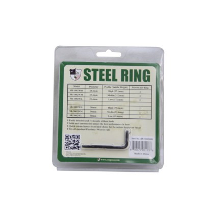 1″ Medium, Steel Rings (Quick release Picatinny/Weaver) SR-1002WM