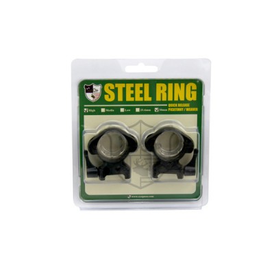 30mm High，Steel Rings Picatinny/Weaver ,SR-3002WH