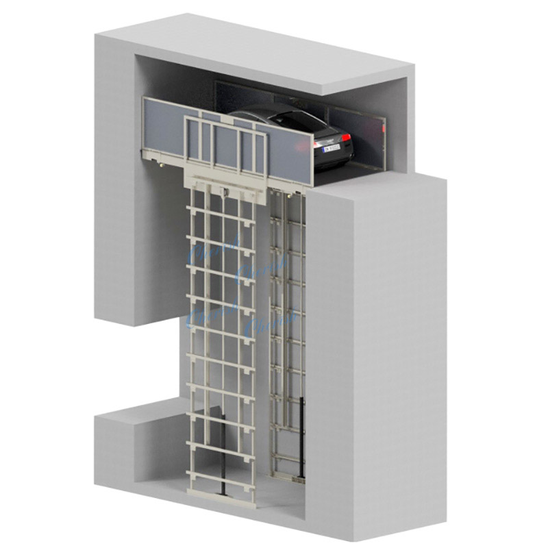 Car Elevator Double Rail Lift