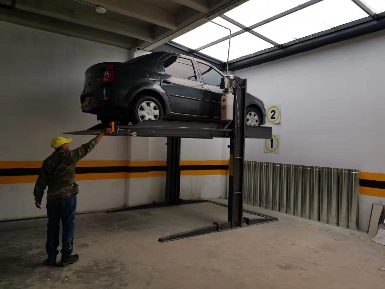 South America Two Car Parking Lift