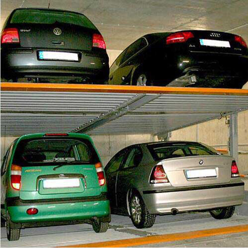 Inclined Pit Parking Lift Underground Tilting Car Stacker