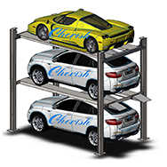 Busy in Producing New Triple Level Parking Lift