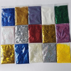 Multicolor silk screen printing metal sheet, mixed alloy scallion powder nail flash powder