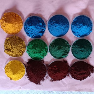 Red yellow blue black green iron oxide pigment for ceramic asphalt