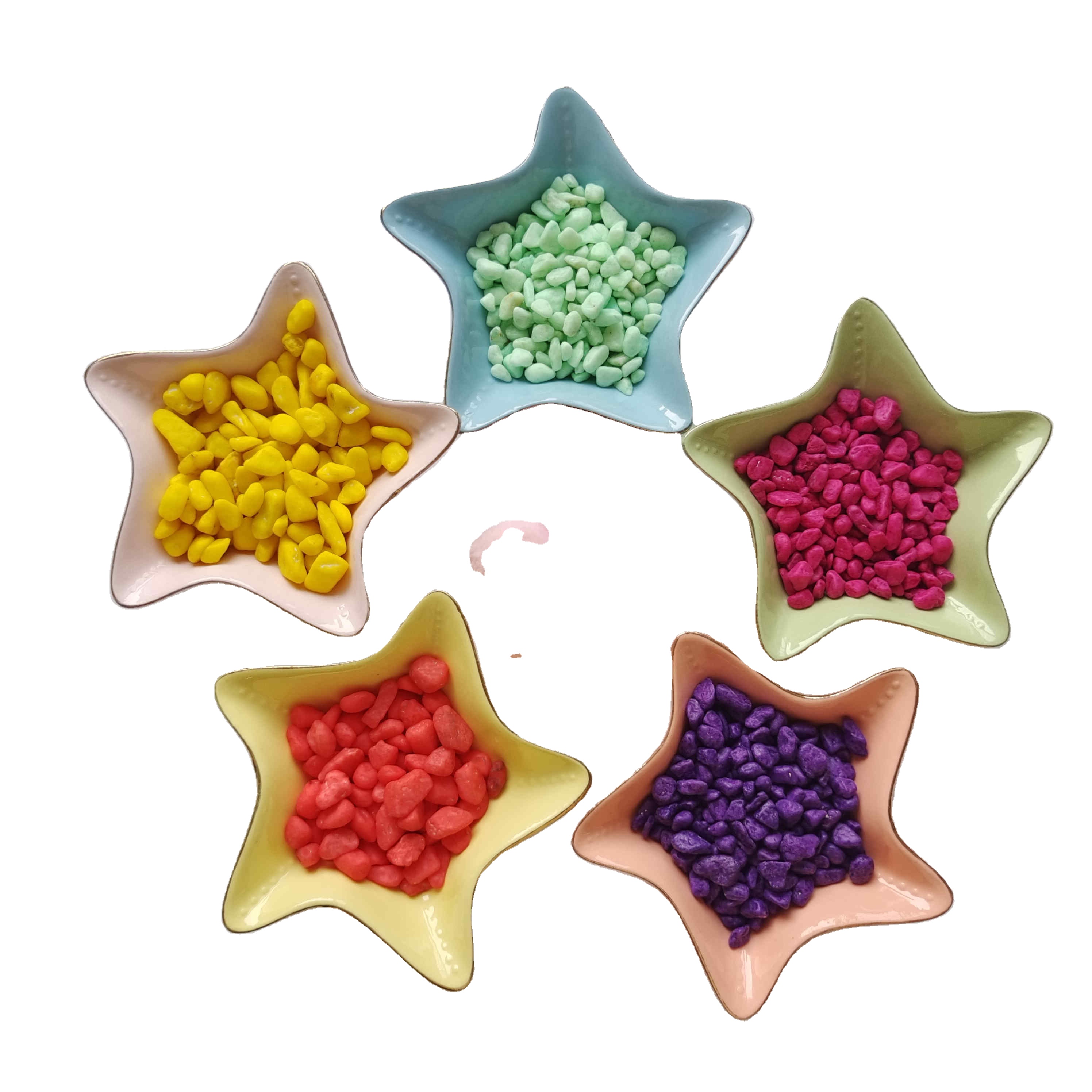 Factory wholesale Stone Pebbles For Garden - diy lettering  polished frosted  color pebbles decorative aquarium fish – Chico