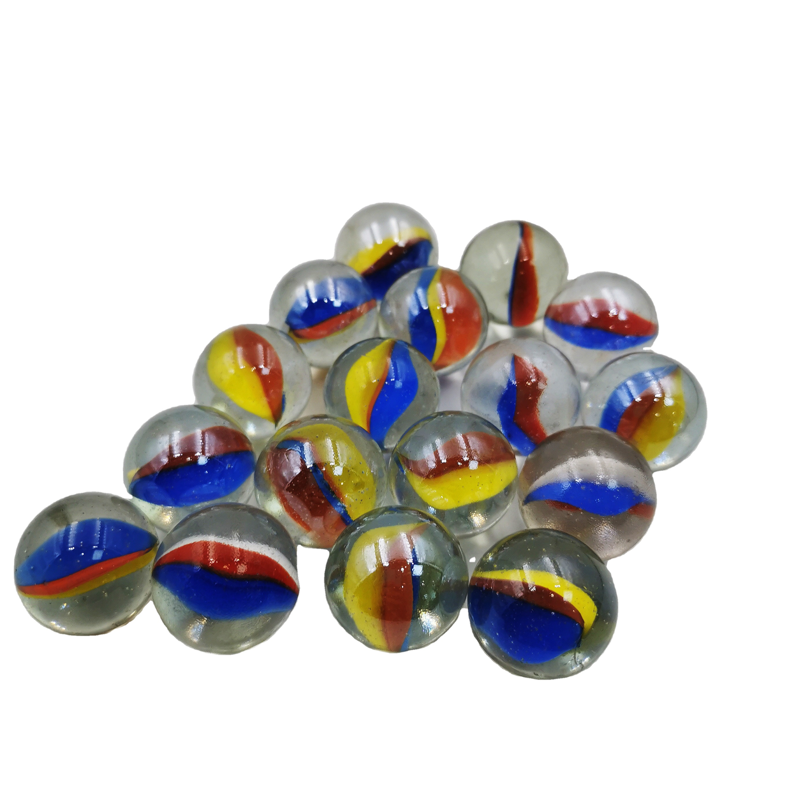 Blue color 14mm 16mm 25mm 35mm glass ball for Children's toy marbles