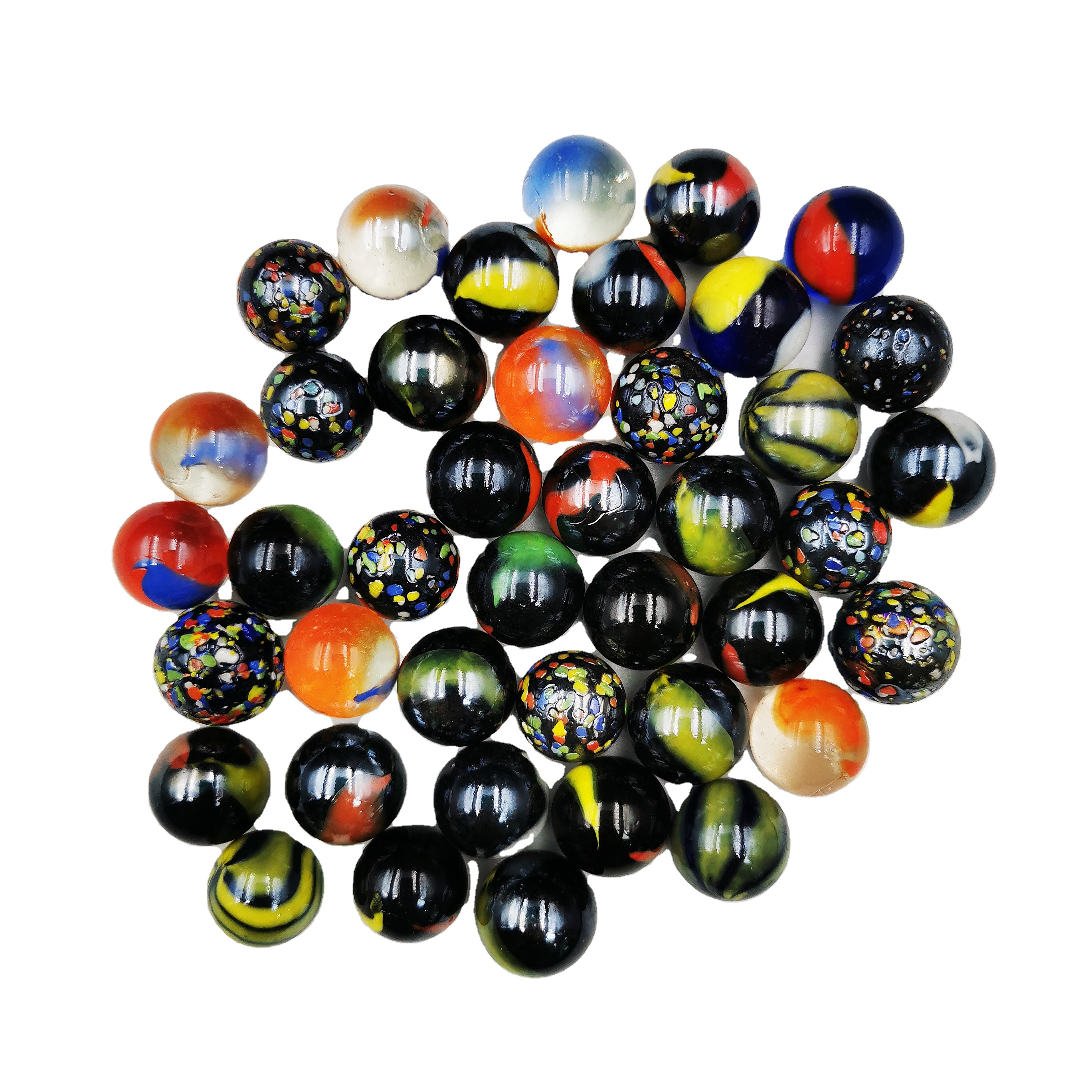 16mm playing glass marble ball for toys, Children toys cat eye glass marbles