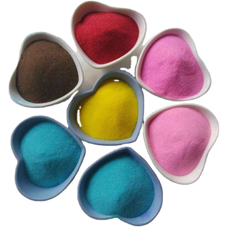 Wholesale eco-friendly colorful sand for kids DIY