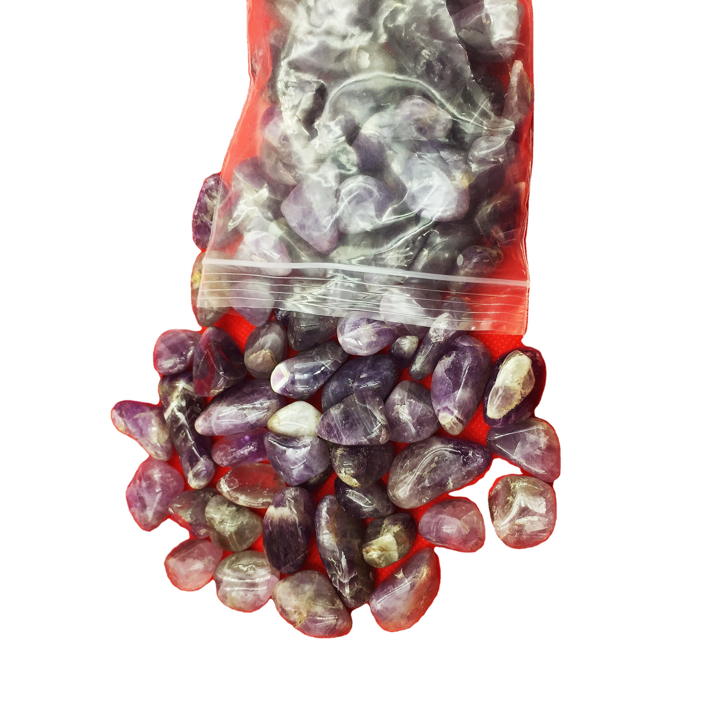 Wholesale Natural Polished amethyst crushed stone, Crystals  gravel degaussing Stones for Fish tank decoration