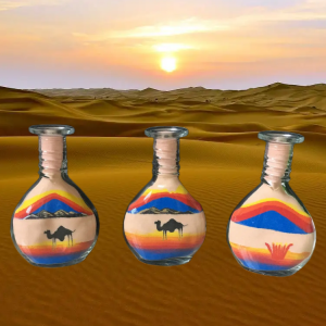 DIY small bottle sand bottle painting plastic bottle sand painting bottle dyeing color sand children’s sand painting hourglass color sand
