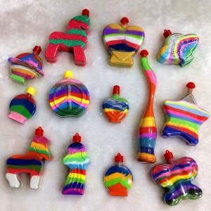 Sand-painted children’s colored sandbottles, diy jigsaw scratching toys for boys and girls