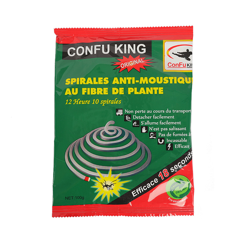 Confuking natural fiber mosquito coil
