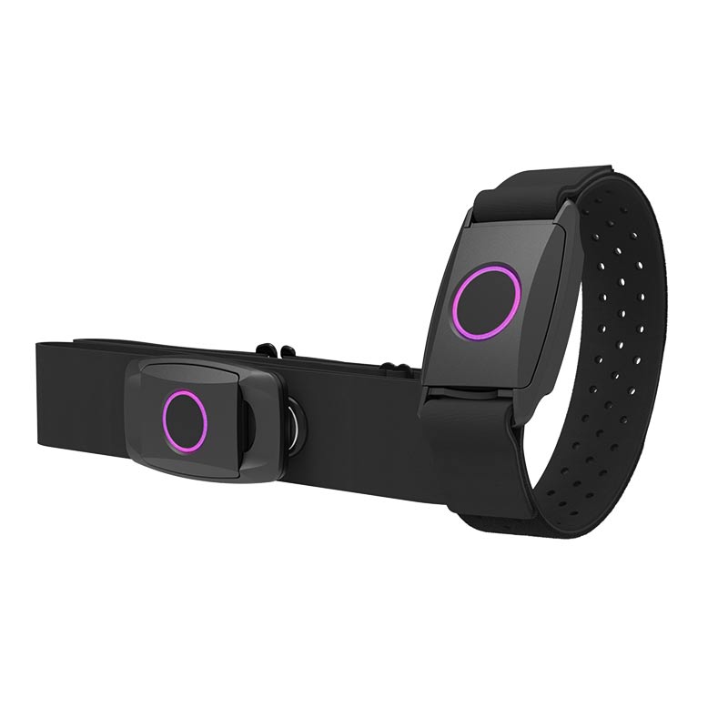 Dual Mode Bluetooth Heart Rate Armband And Chest Strap