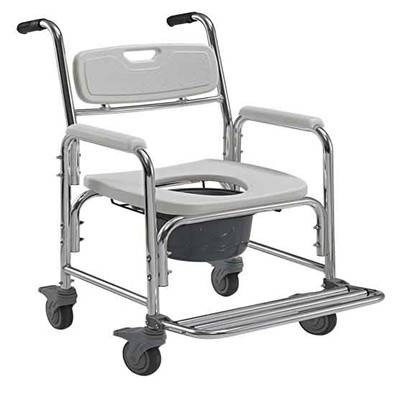 Top Quality Aluminum Alloy Wheelchaire - Wheel Castor Toliet Chair Aluminum Commode Chair   – Care Medical