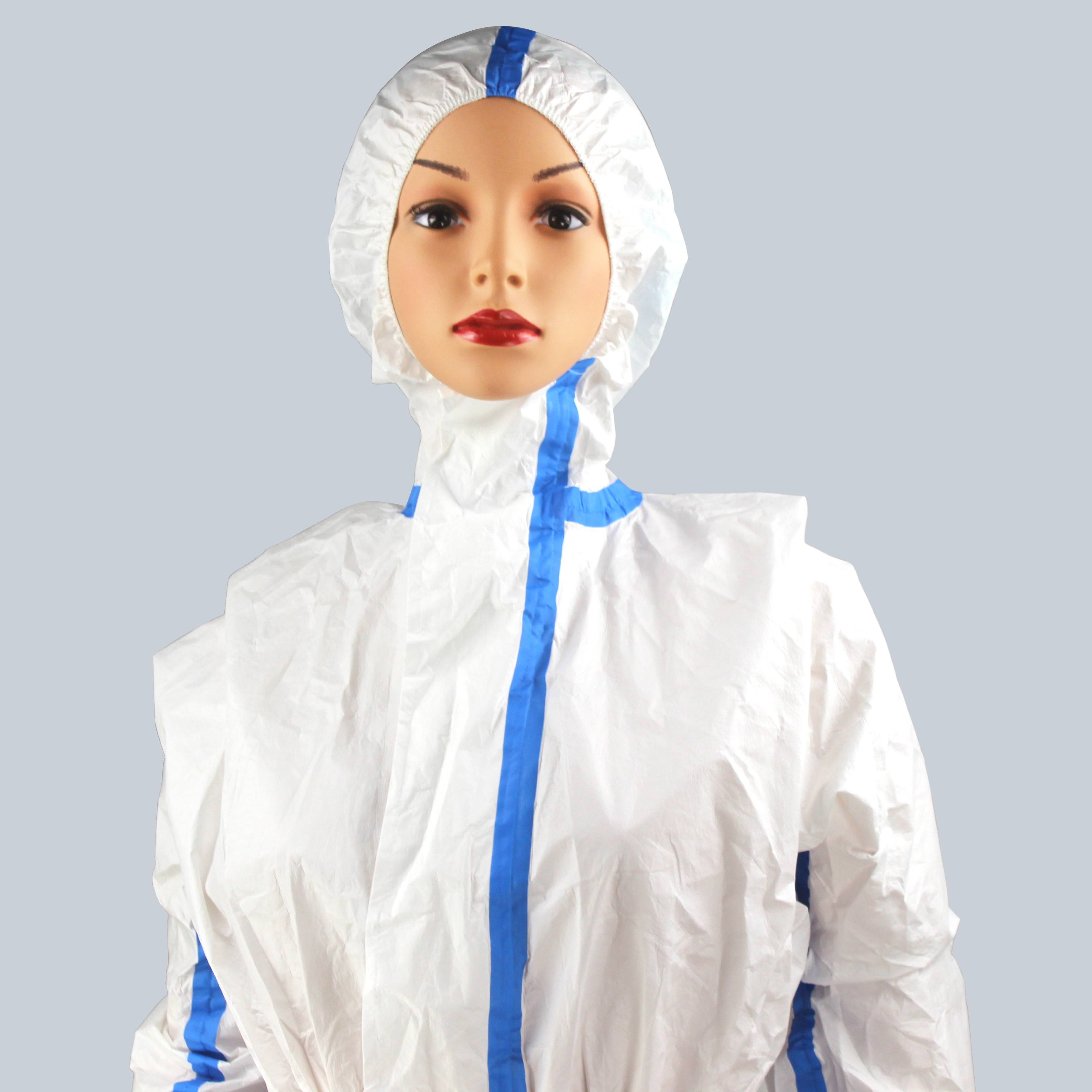 Disposable Anti-virus Sterile Consumable Isolation Safety Suit Protective Coverall Hospital Overalls for PPE
