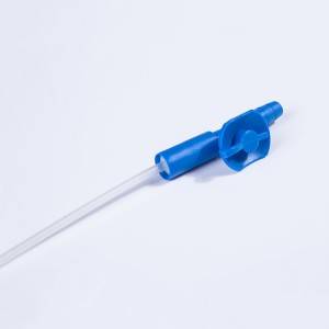 Disposable suction tube finger control cap-cone type