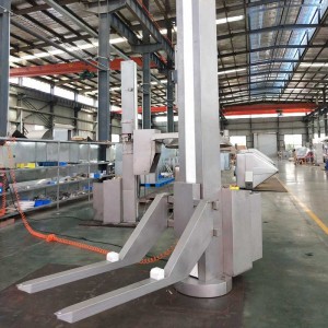 Fixed lifter machine for loading material