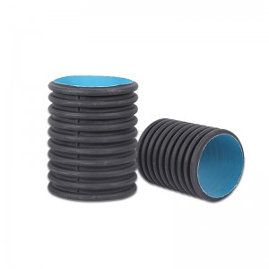 Double-wall plastic corrugated pipe