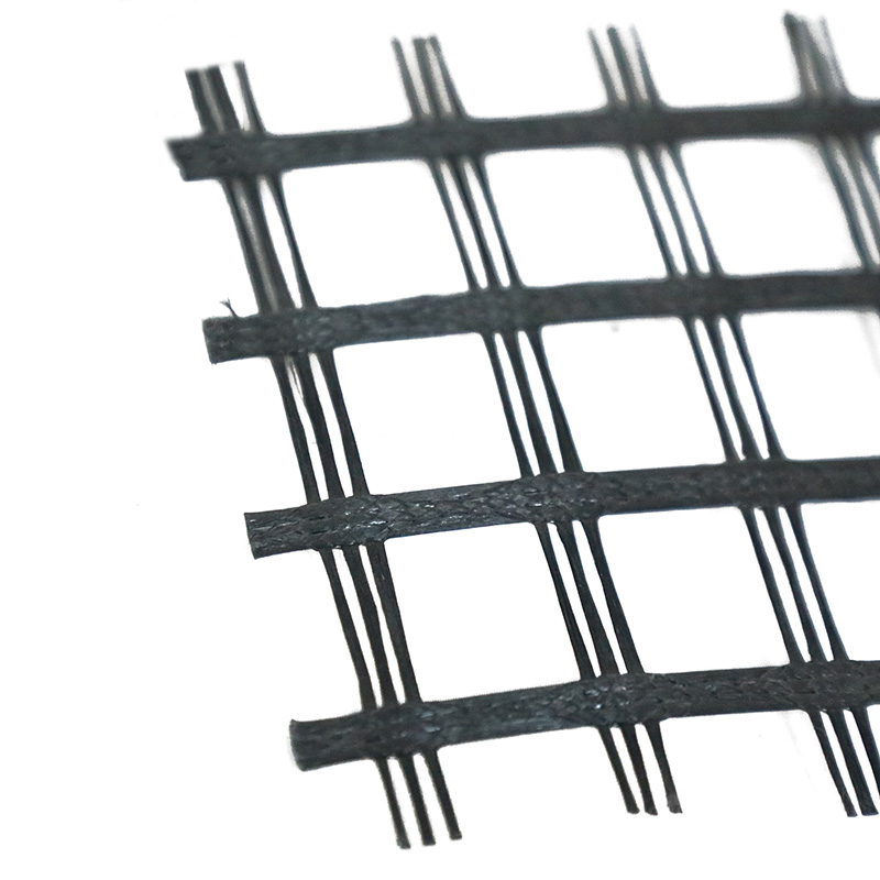 Steel plastic welding geogrid with strong bearing capacity for road pavement railway basement tunnel slope