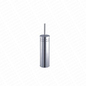 1090C-Factory made Polished Stainless Steel Toilet Brush with Holder and Canister Stand