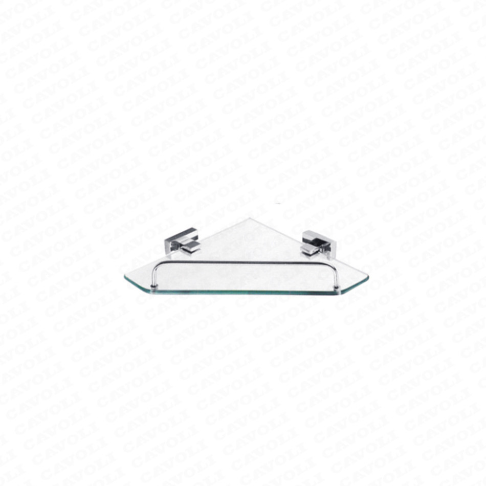 Good Quality Stainless Steel Glass Shelf - 21008-Direct factory single tier shower glass shelf bathroom corner shelf – Cavoli