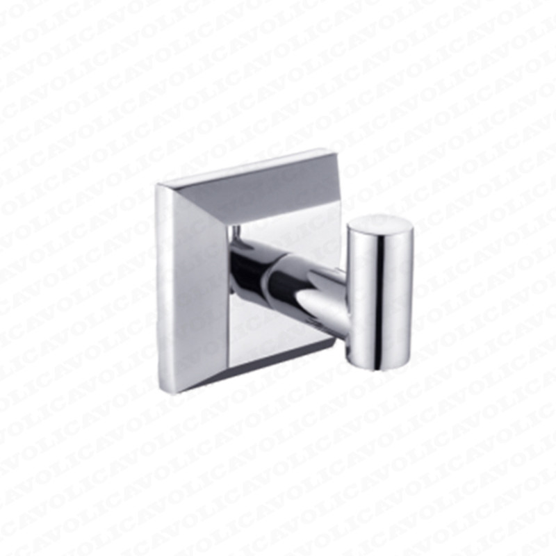 61800-Bathroom Accessories Zinc Hanging Double Hook Bathroom Towel Robe Hook Chrome (2)