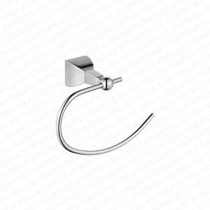 62200-Bathroom Accessories Zinc Hanging Double Hook Bathroom Towel Robe Hook Chrome