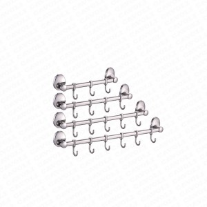 OEM/ODM China Dark Aluminium Robe Hook For Hotel Public Restroom - 73216-Top Seller Stainless Steel Hook Rail Wall Mounted Coat Hooks Bath Kitchen Towel Robe Hook – Cavoli