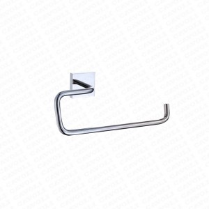 78500-Bathroom Accessories Zinc Hanging Double Hook Bathroom Towel Robe Hook Chrome