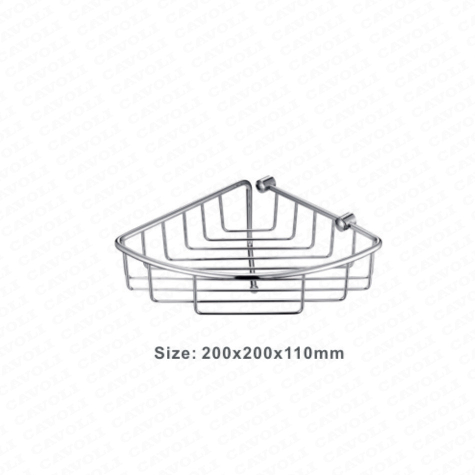 OEM/ODM China Modern Acceptable Stainless Steel Chrome Bath Basket - BK1817-Hot Selling Shower Organizer Bath Room Storage Shelves Bathroom Shelf Rack Round Ending Basket – Cavoli