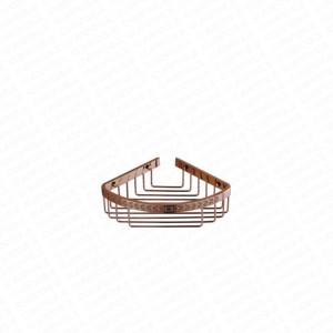 BK501-Brass/Gold Commercial Bathroom Accessory Anti-rust Metal Basket Shower Caddy