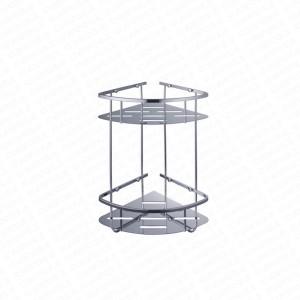 BK5511-Kitchen and bathroom are available single tier with hook black bathroom shelf bathroom hanging baskets