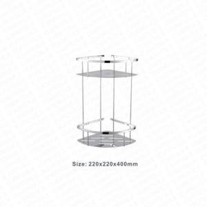 BK666-Kitchen and bathroom are available single tier with hook black bathroom shelf bathroom hanging baskets