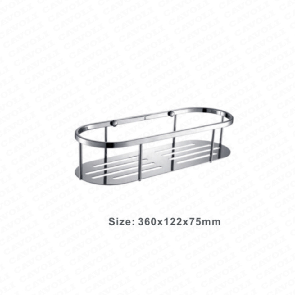 2021 High quality Stainless Steel Chrome Bath Basket - BK669-Modern Acceptable Brass Shower Caddy Shower Basket for Bathroom – Cavoli