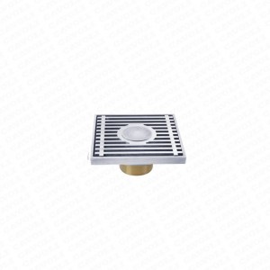 2021 wholesale price Modern Acceptable Gold Brass Floor Drain - D009-Floor Drain at Sale Bathroom Shower Odor-resistant Brushed Stainless Steel Strainer Free Spare Parts Apartment – Cavoli
