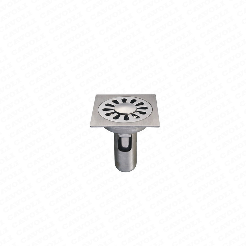 China wholesale Ss Floor Drain - D016-Hot sale stainless steel square bathroom tile insert floor drain – Cavoli