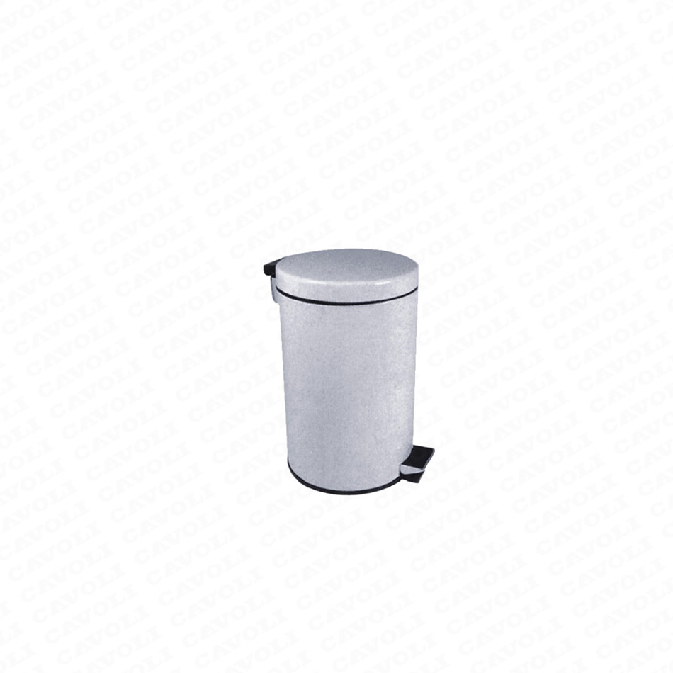 Manufacturer for European Design Rose Gold Stainless Steel Dustbin – H100WT-Metal dustbin stainless steel garbage bin kitchen trash can – Cavoli