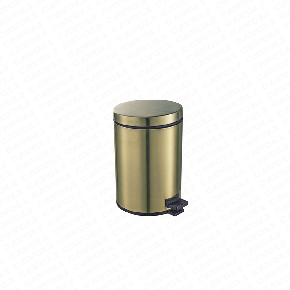 2021 Good Quality Modern Acceptable Bronze Stainless Steel Dustbin - H302-Best selling products square dustbin soft closed pedal waste bin close – Cavoli