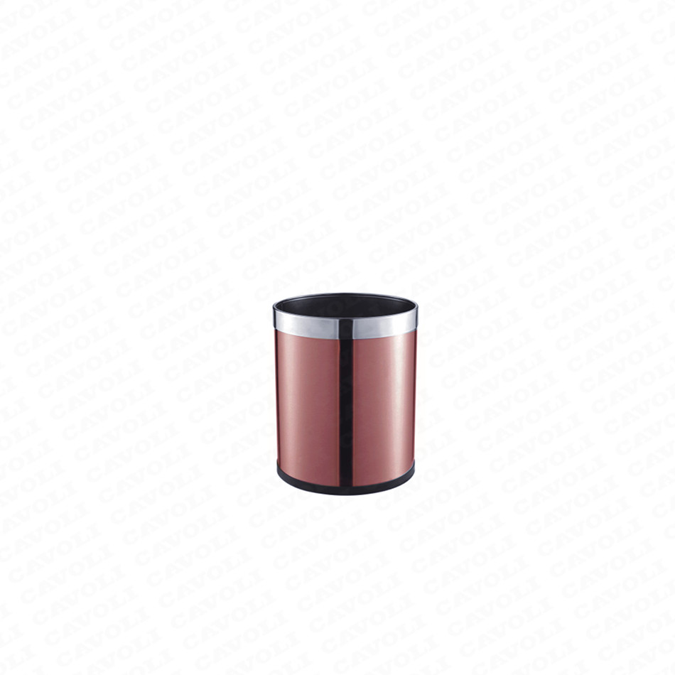 China wholesale Titanium Stainless Steel Dustbin - H303-bathroom stainless steel trash can/dustbin/foot pedal bin with inner bucket – Cavoli