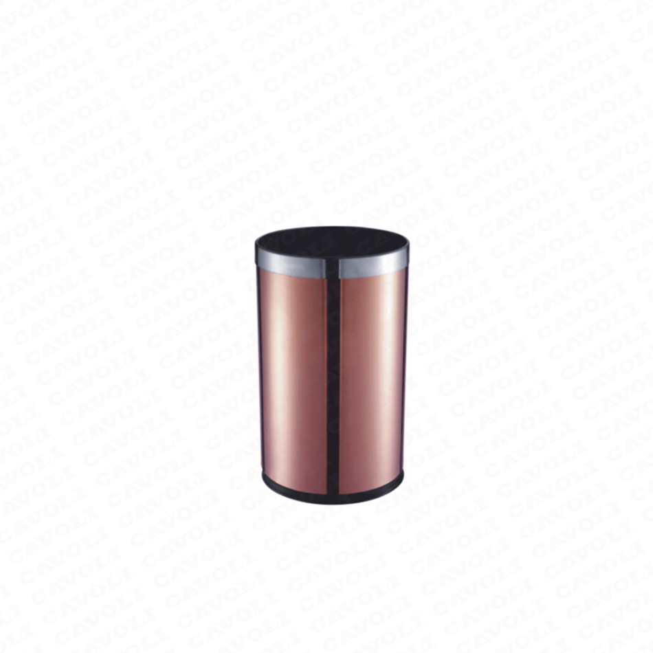 Good Quality Stainless Steel Dustbin - H304-household kitchen dustbin 5L soft colse pedal bins – Cavoli