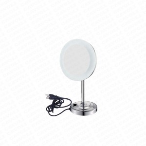 MM1102-Round Magnifying wall-mount movable Makeup mirror /stainless steel shaving mirror