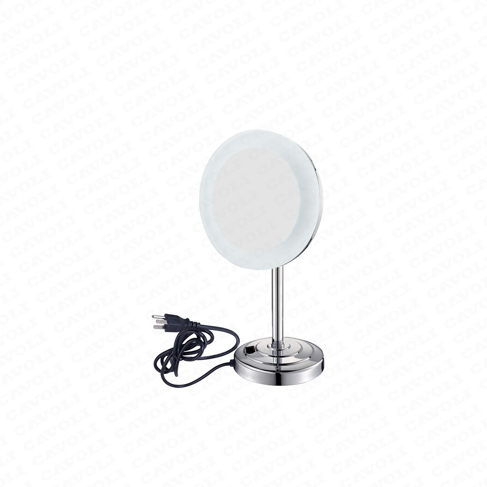 2021 wholesale price Orb Brass Magnifying Mirror - MM1102-Round Magnifying wall-mount movable Makeup mirror /stainless steel shaving mirror – Cavoli