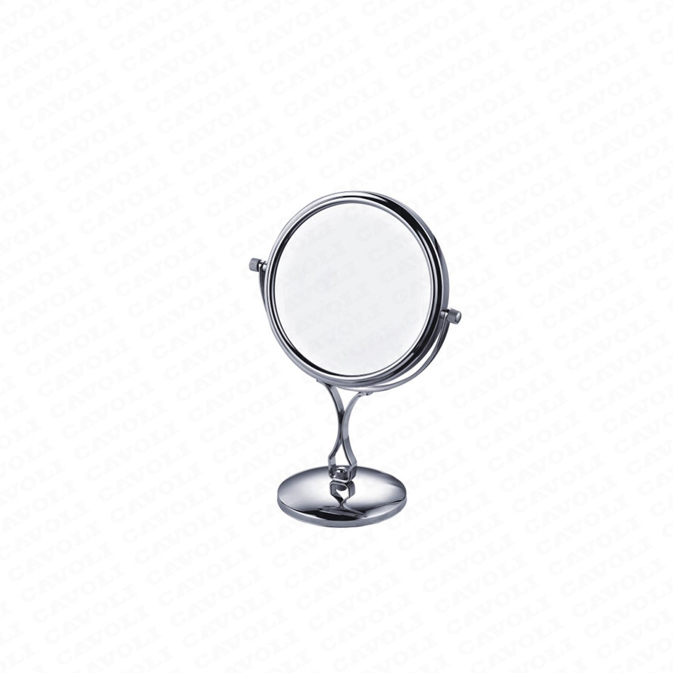 Hot New Products Modern Acceptable Nickel Brushed Brass Magnifying Mirror - MM1115-Brass Portable Magnifying Makeup Mirror – Cavoli