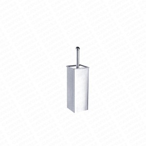 R017-stainless steel Bathroom Accessories Standing Black toilet brush holder