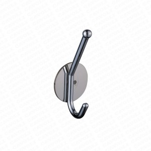 Supply OEM Aluminum White Coat Robe Hook with 3m Sticker with SGS