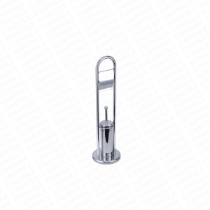 Y604-Modern Acceptablestainless steel Bathroom Accessories Standing Black toilet brush holder